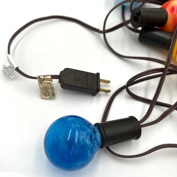 Rare Vintage Handpainted Solar System Planets Outer Space Glass String Lights - Picture 7 of 8